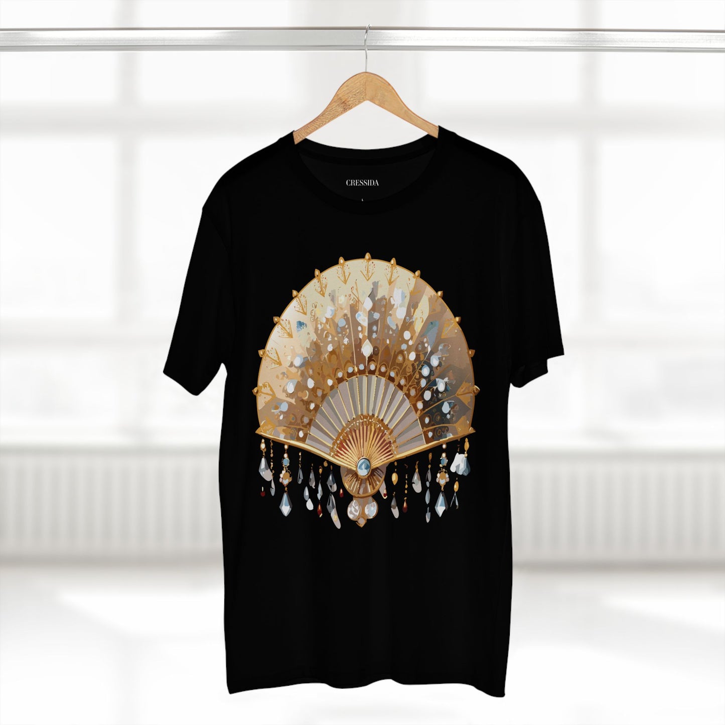 Fan shirt, Shirt with Fan, Tee Shirt with Antique Fan