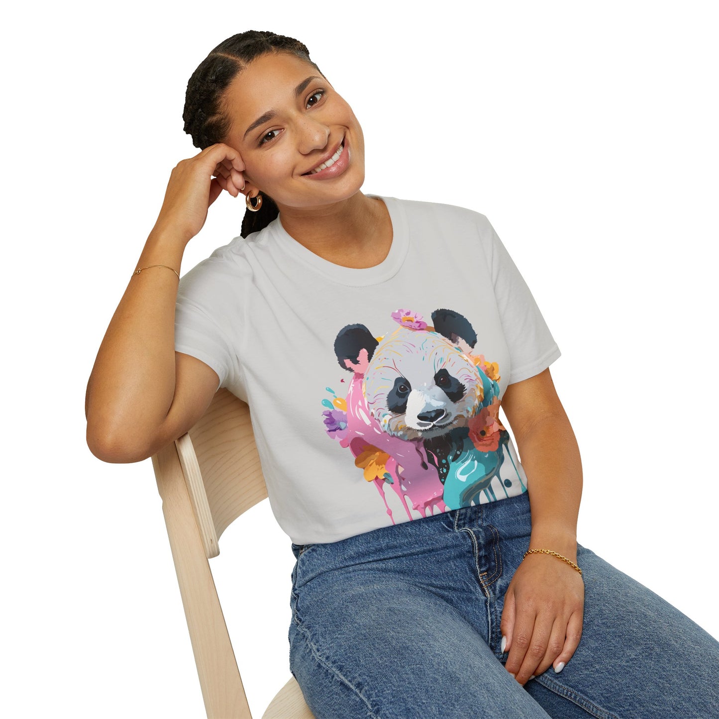 Panda Shirt, T Shirt with Panda, Animal Shirt, Tee Shirt with Animals