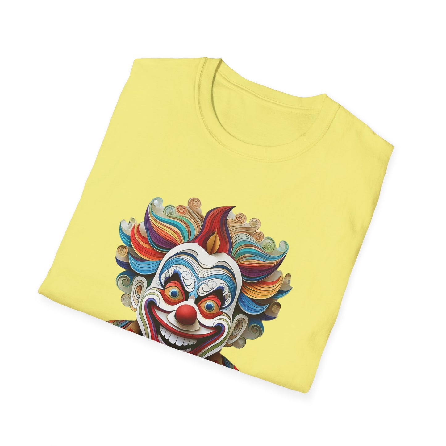 Clown Shirt, T Shirt with Clown, Funny Man Shirt, Tee Shirt with Funny Man, Circus Shirt, Shirt with Circus, Scary Man Shirt, Shirt with Scary Man