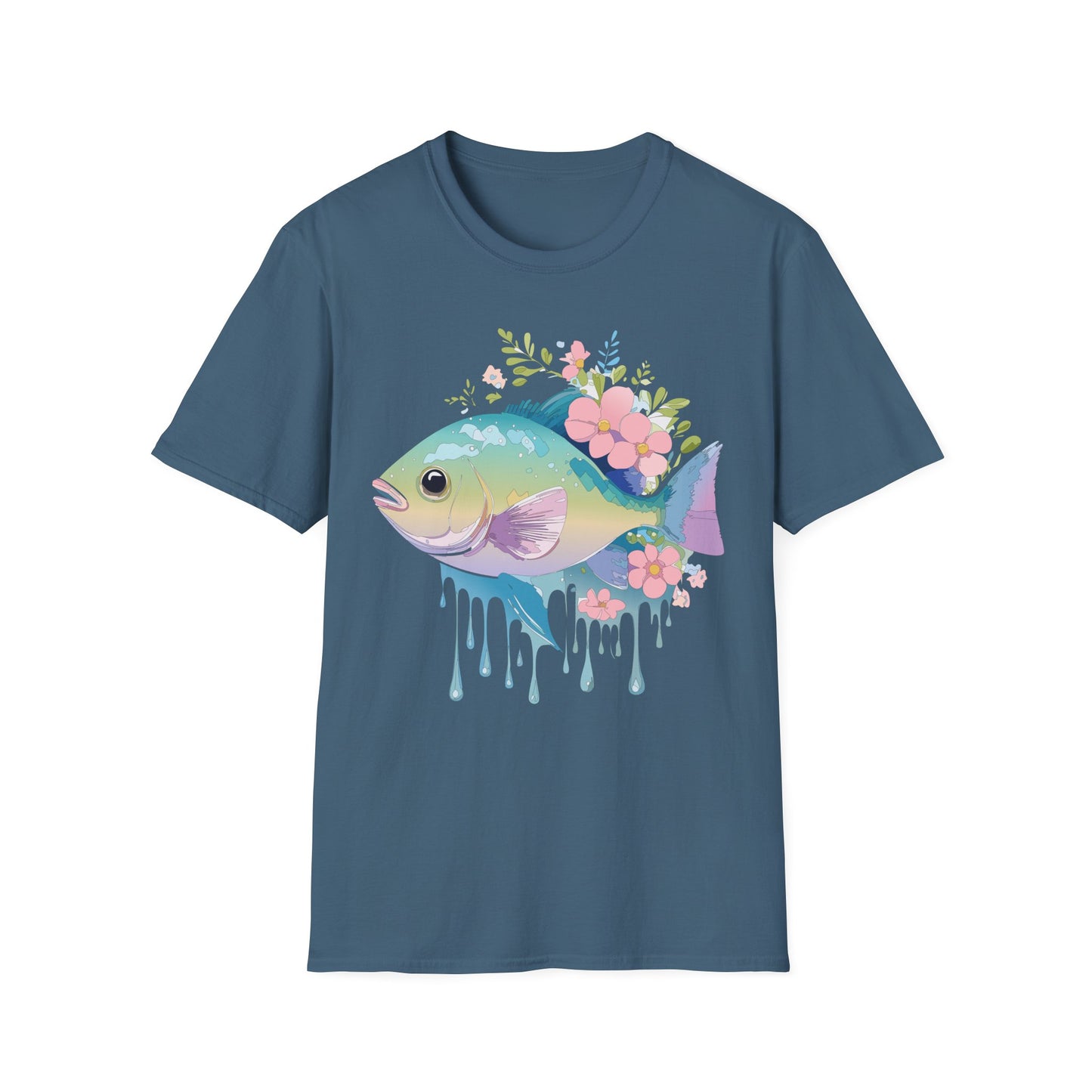 Fish Art Design Shirt, T Shirt with Fish, Graphic Shirt, Tee Shirt with Graphic Design, Shirt with Fish Graphic Art