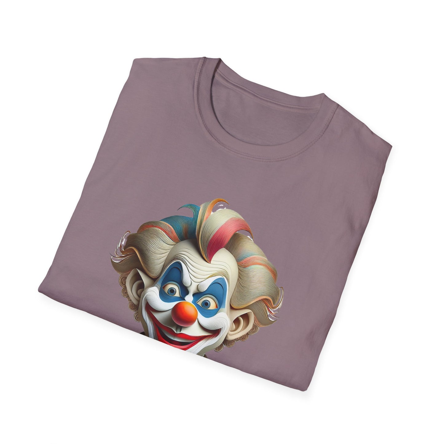 Clown Shirt, T Shirt with Clown, Funny Man Shirt, Tee Shirt with Funny Man, Circus Shirt, Shirt with Circus, Scary Man Shirt, Shirt with Scary Man