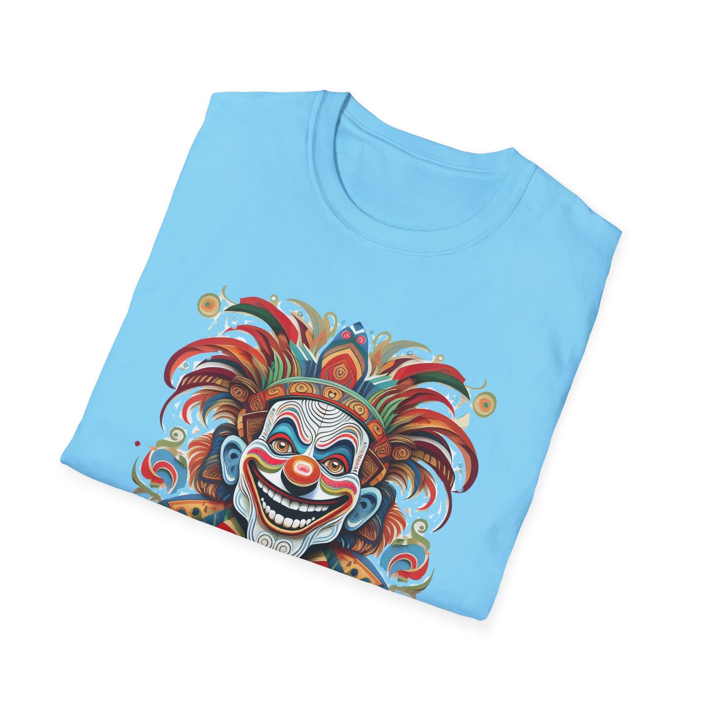 Clown Shirt, T Shirt with Clown, Funny Man Shirt, Tee Shirt with Funny Man, Circus Shirt, Shirt with Circus, Scary Man Shirt, Shirt with Scary Man