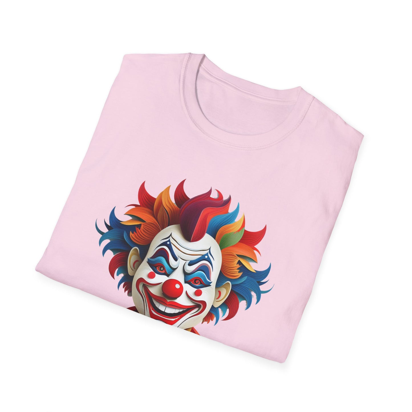 Clown Shirt, T Shirt with Clown, Funny Man Shirt, Tee Shirt with Funny Man, Circus Shirt, Shirt with Circus, Scary Man Shirt, Shirt with Scary Man