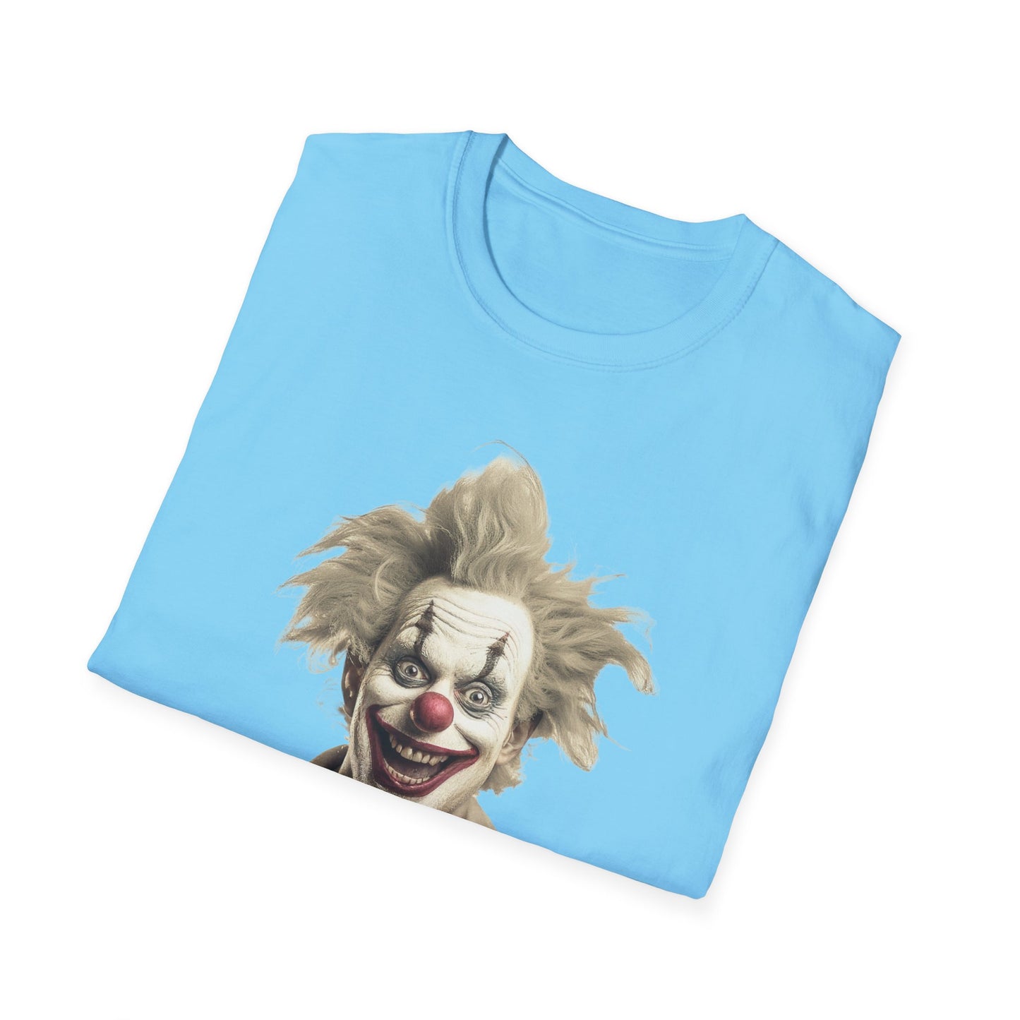 Clown Shirt, T Shirt with Clown, Funny Man Shirt, Tee Shirt with Funny Man, Circus Shirt, Shirt with Circus, Scary Man Shirt, Shirt with Scary Man