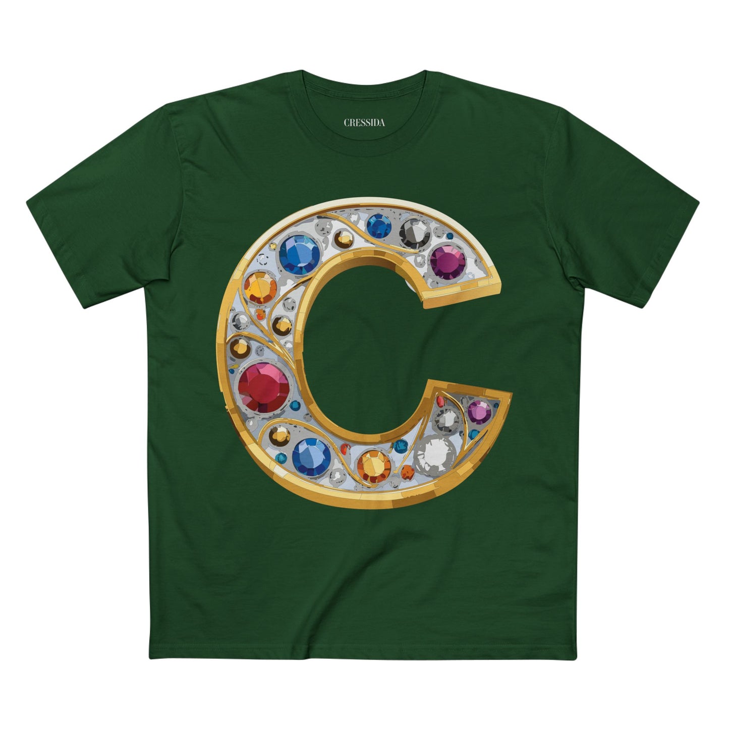 Letter Shirt, Shirt with Letters, Tee Shirt with Gold Letters