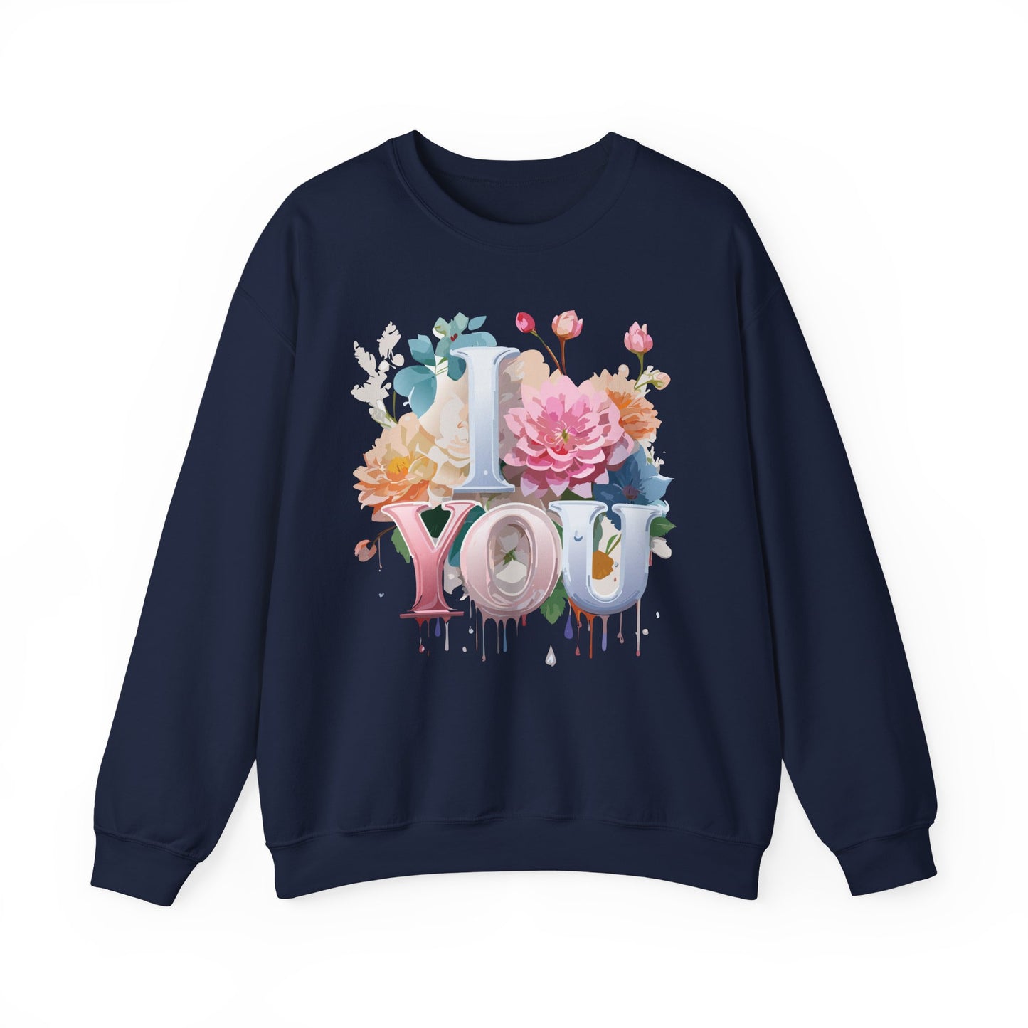 Floral Love Sweatshirt, Valentine's Day Sweatshirt, Love Flower Sweatshirt