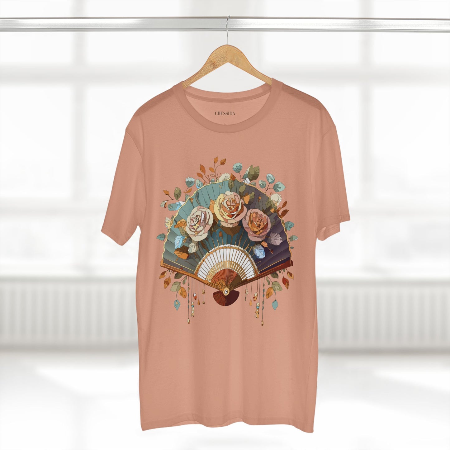 Fan shirt, Shirt with Fan, Tee Shirt with Antique Fan