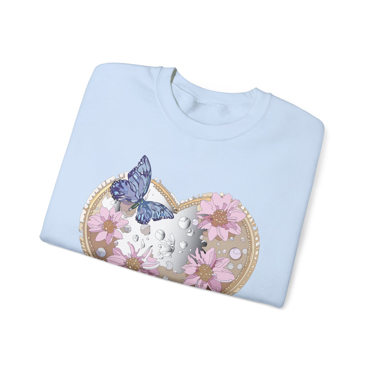 Floral Heart Sweatshirt, Floral Love Sweatshirt, Valentine's Day Sweatshirt, Heart Floral Sweatshirt