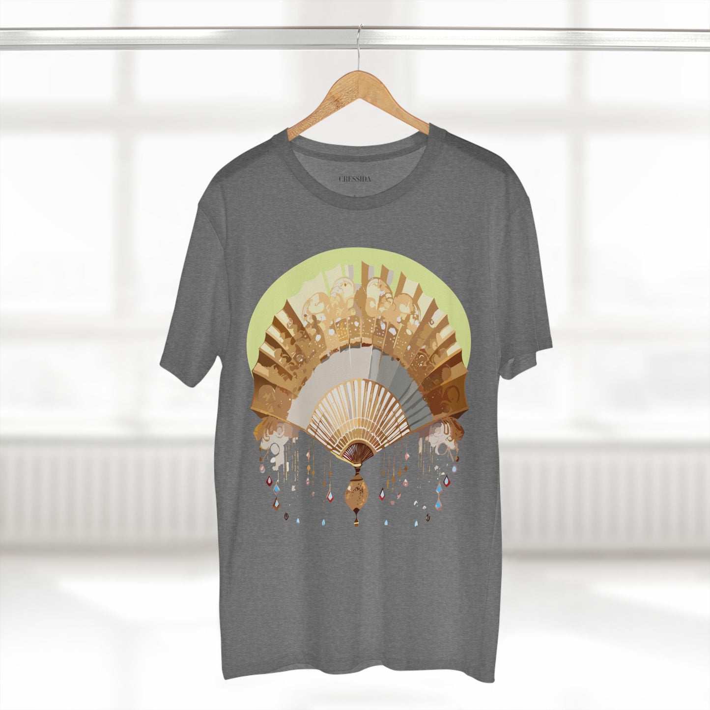 Fan shirt, Shirt with Fan, Tee Shirt with Antique Fan
