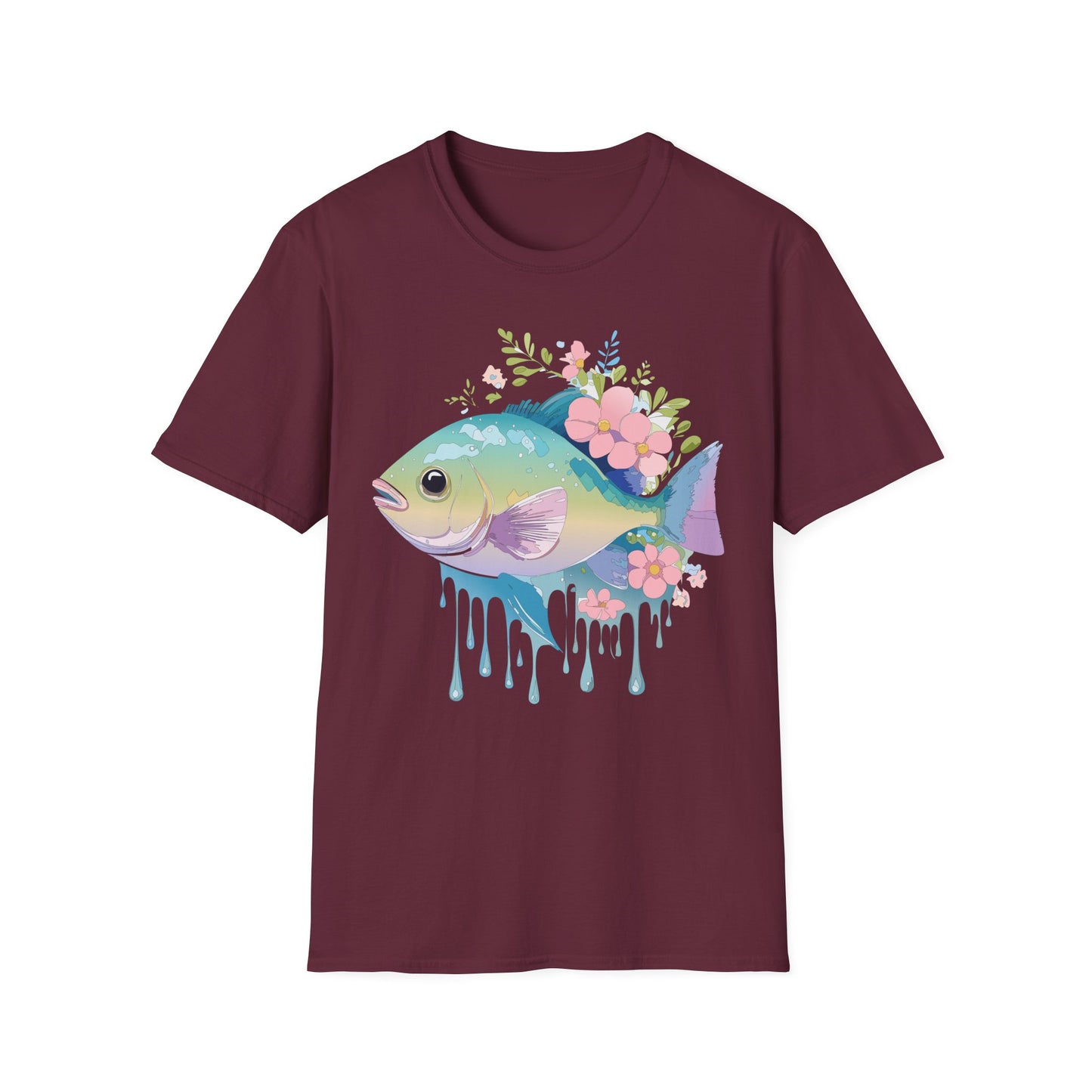 Fish Art Design Shirt, T Shirt with Fish, Graphic Shirt, Tee Shirt with Graphic Design, Shirt with Fish Graphic Art