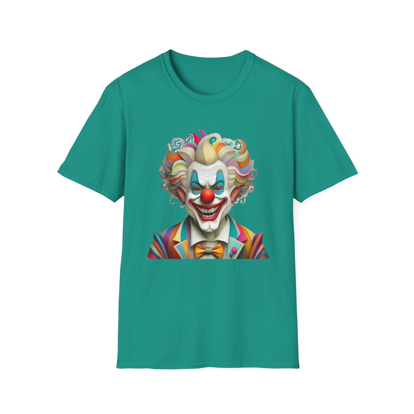 Clown Shirt, T Shirt with Clown, Funny Man Shirt, Tee Shirt with Funny Man, Circus Shirt, Shirt with Circus, Scary Man Shirt, Shirt with Scary Man