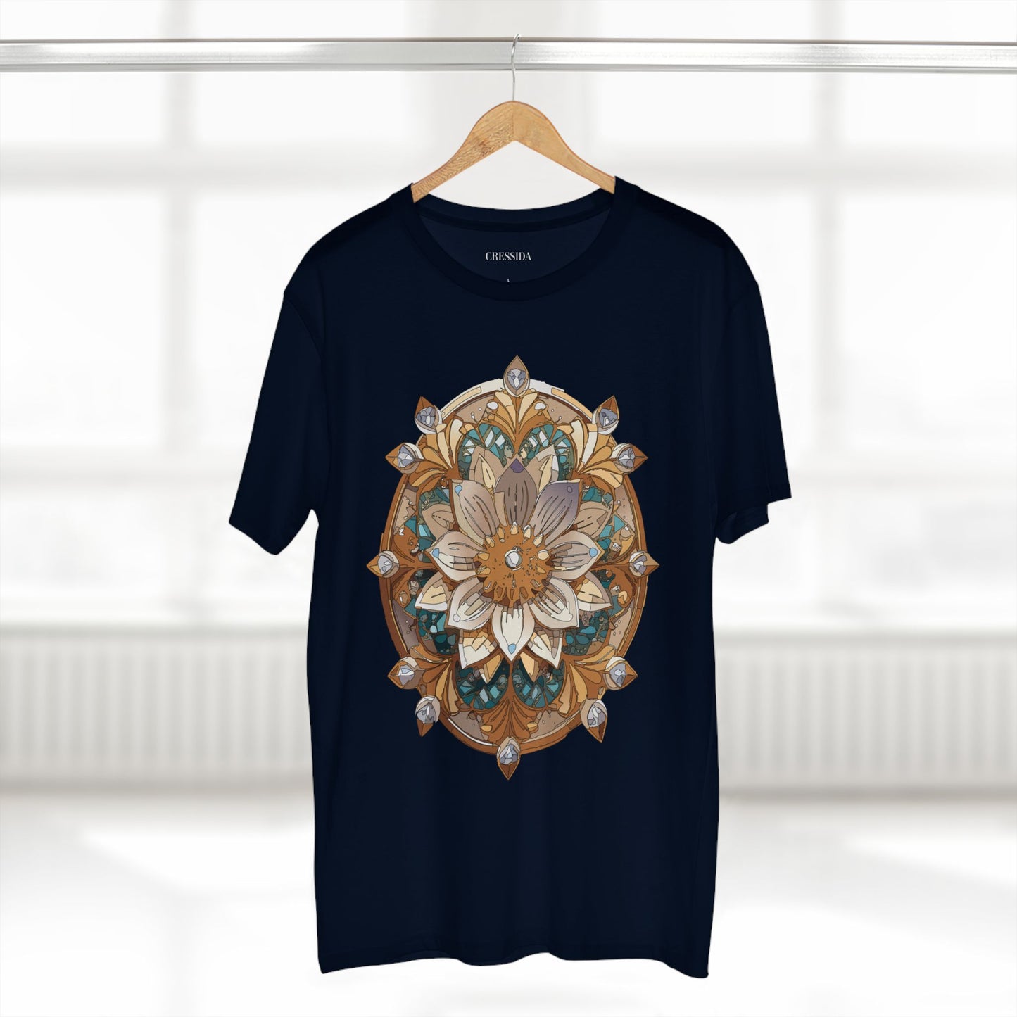 Floral Shirt, Shirt with Flower, Tee Shirt with Antique Flower