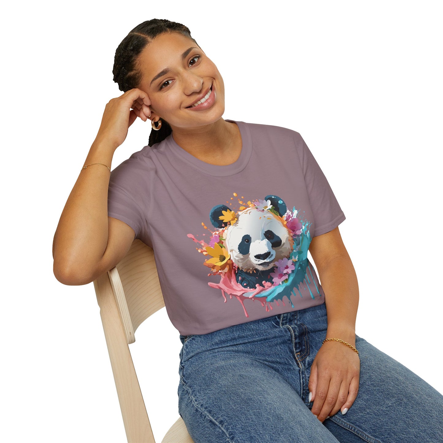 Panda Shirt, T Shirt with Panda, Animal Shirt, Tee Shirt with Animals