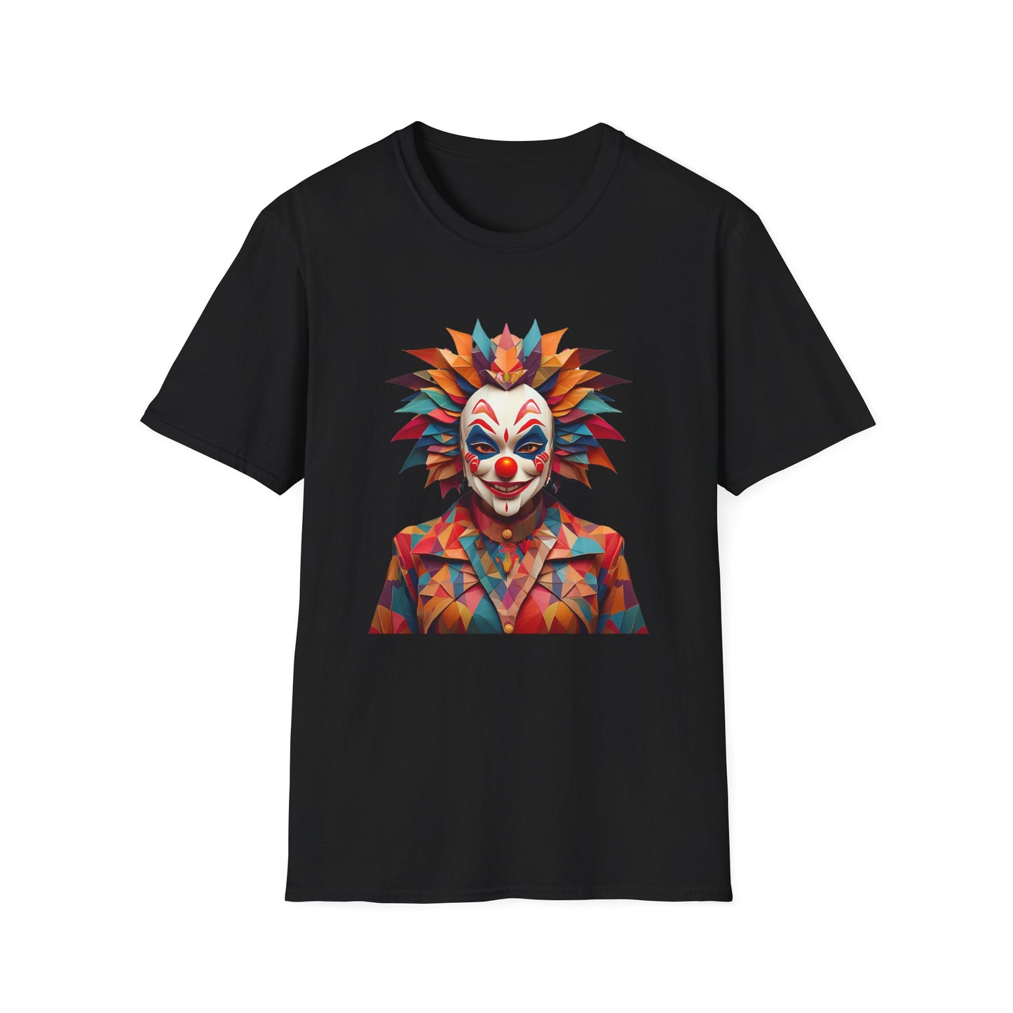 Clown Shirt, T Shirt with Clown, Funny Man Shirt, Tee Shirt with Funny Man, Circus Shirt, Shirt with Circus, Scary Man Shirt, Shirt with Scary Man
