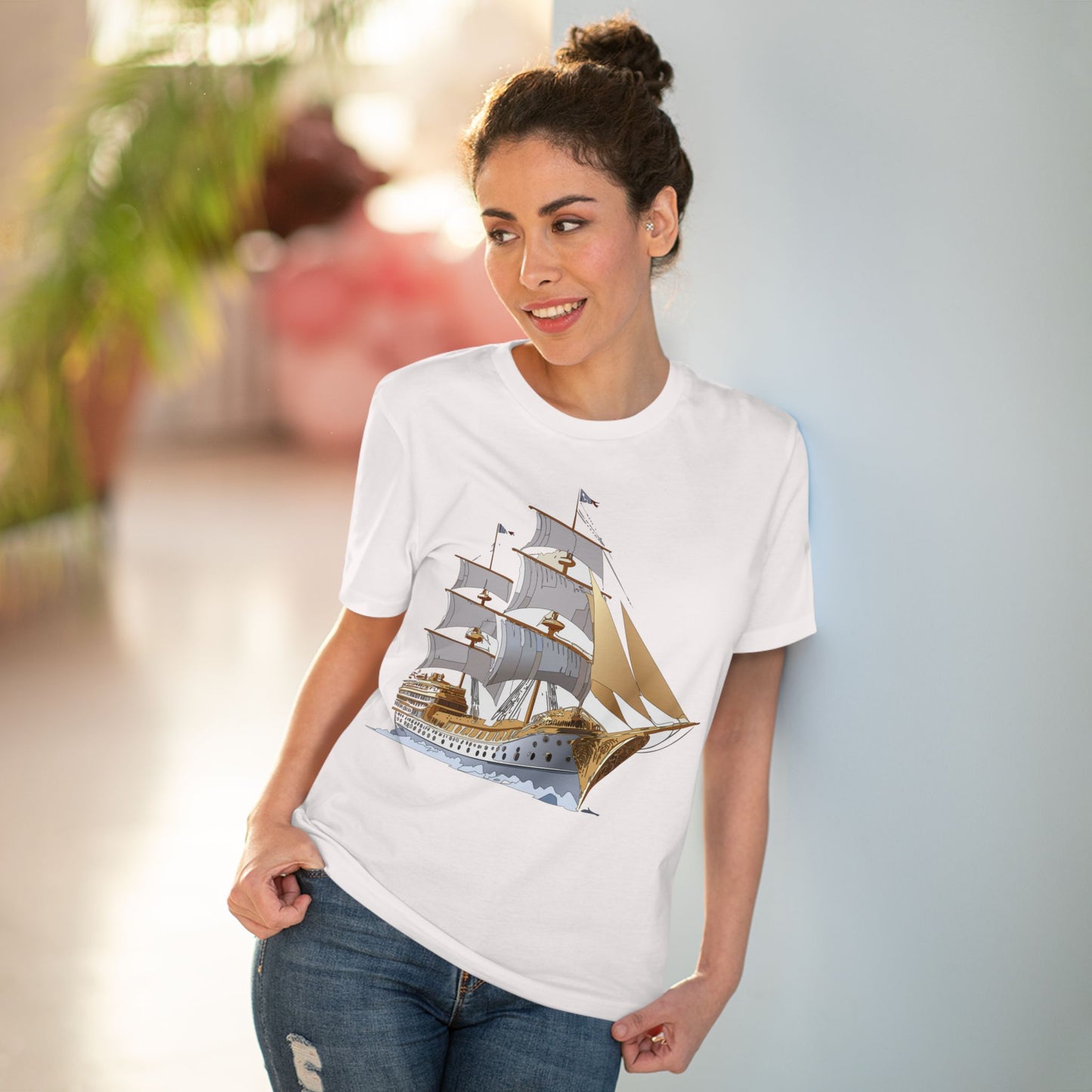 Organic T-shirt with Ship