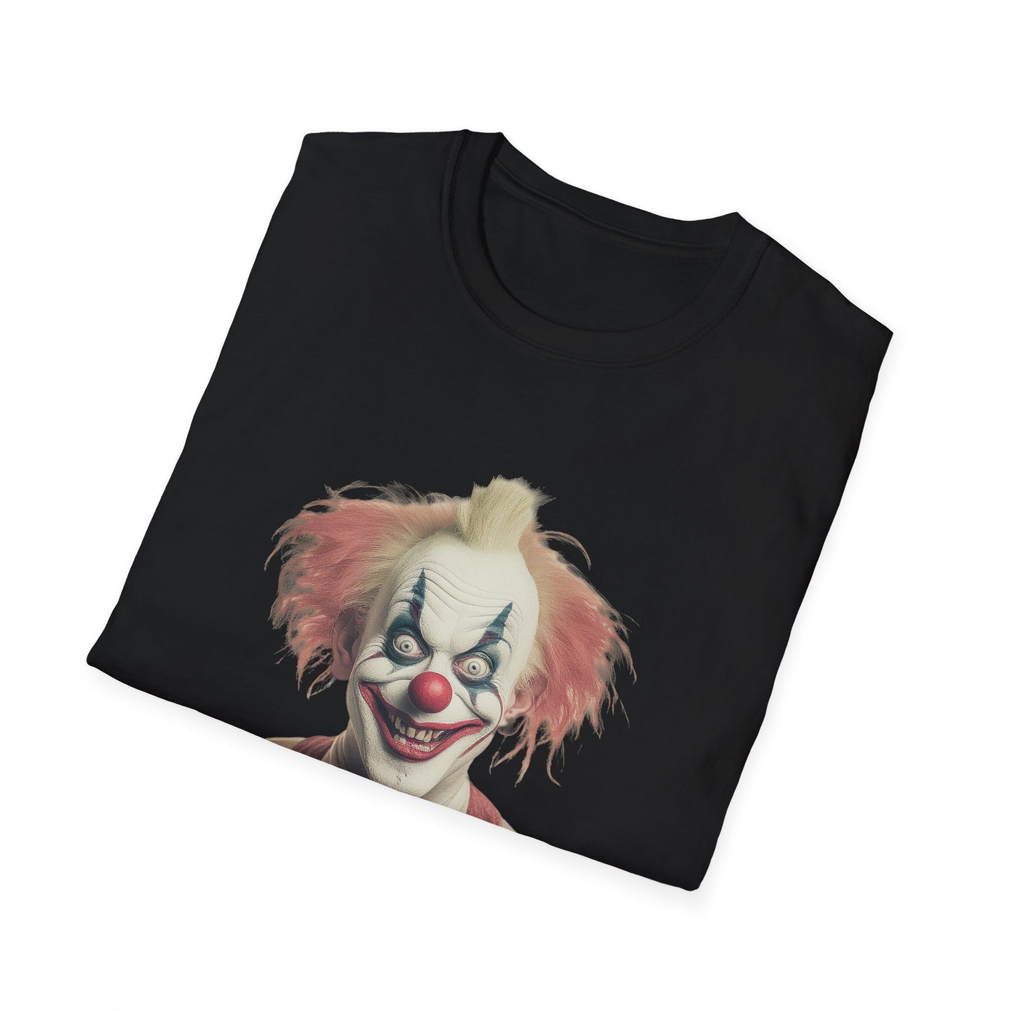 Clown Shirt, T Shirt with Clown, Funny Man Shirt, Tee Shirt with Funny Man, Circus Shirt, Shirt with Circus, Scary Man Shirt, Shirt with Scary Man