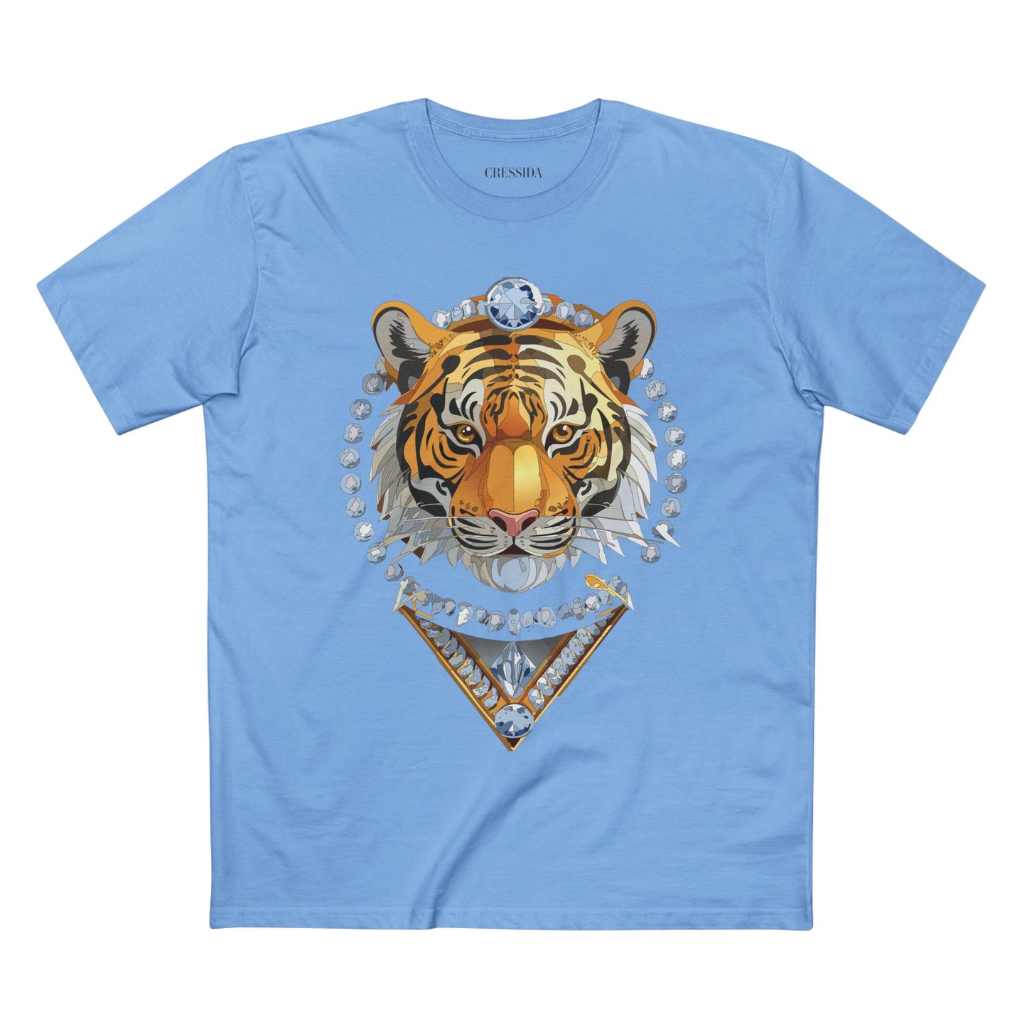 Unisex Premium Cotton Tee Shirt Featuring Antique Animal Medallion Art