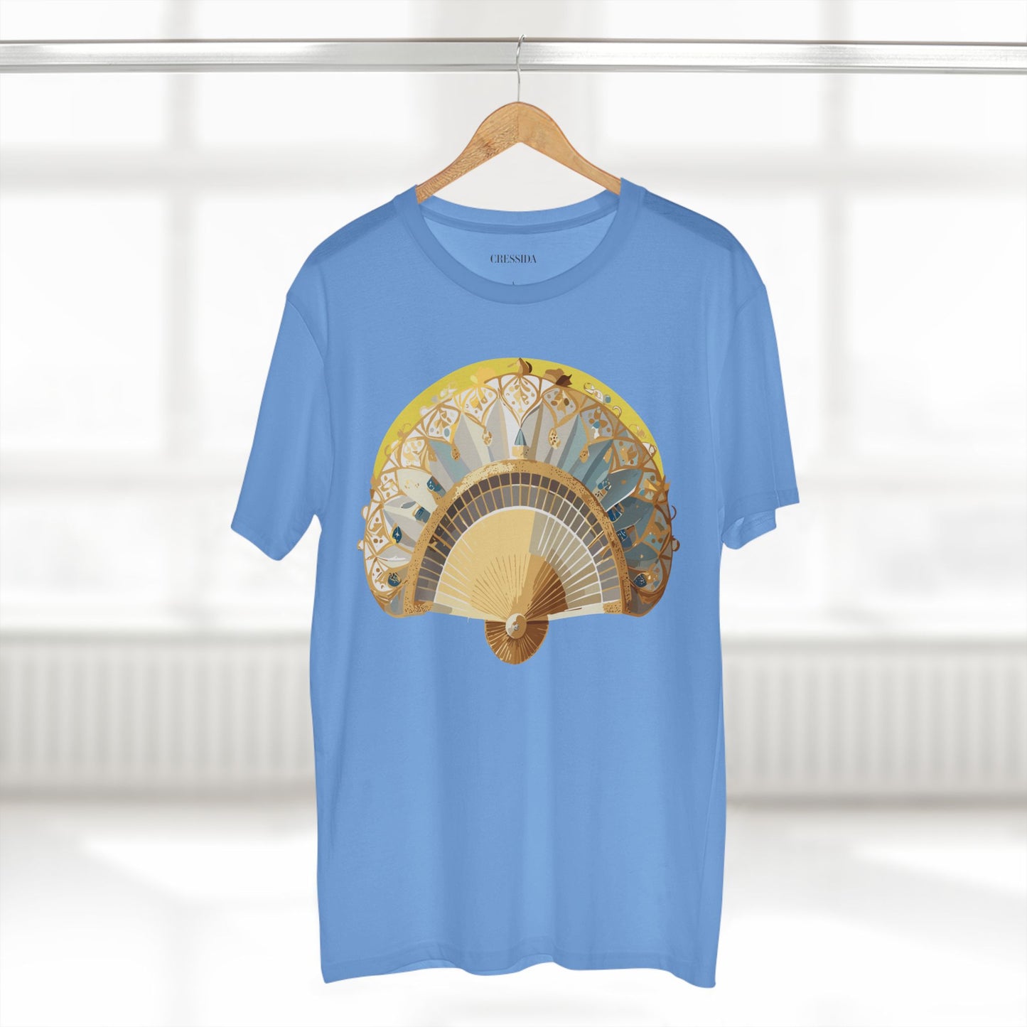 Fan shirt, Shirt with Fan, Tee Shirt with Antique Fan