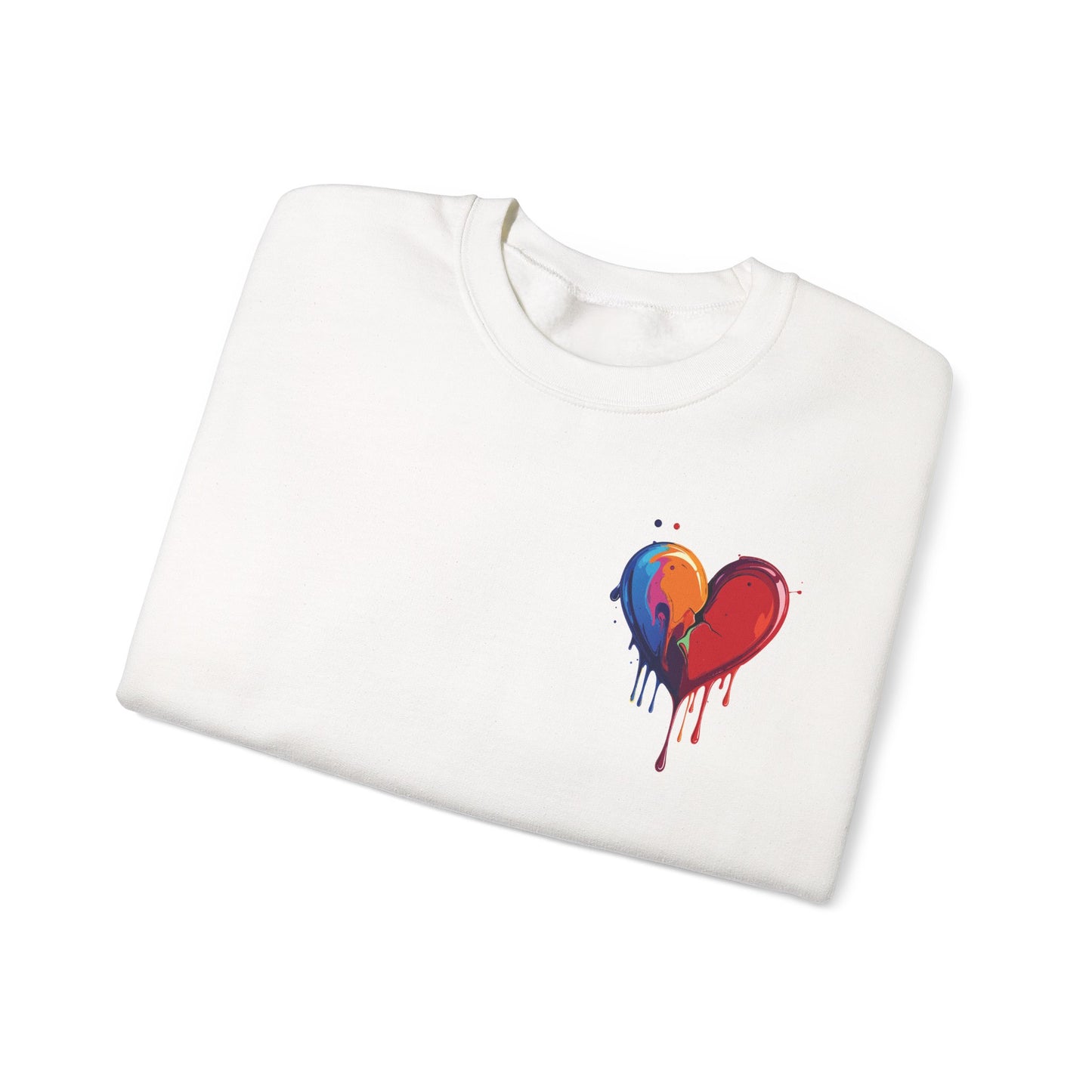 Small Bleeding Heart Sweatshirt, Small Heart Sweatshirt, Valentine's Day Sweatshirt, Heart Sweatshirt 117