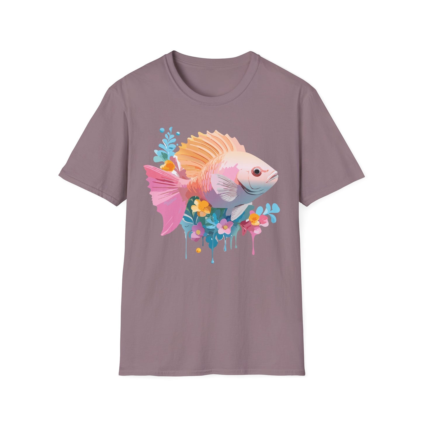 Fish Art Design Shirt, T Shirt with Fish, Graphic Shirt, Tee Shirt with Graphic Design, Shirt with Fish Graphic Art