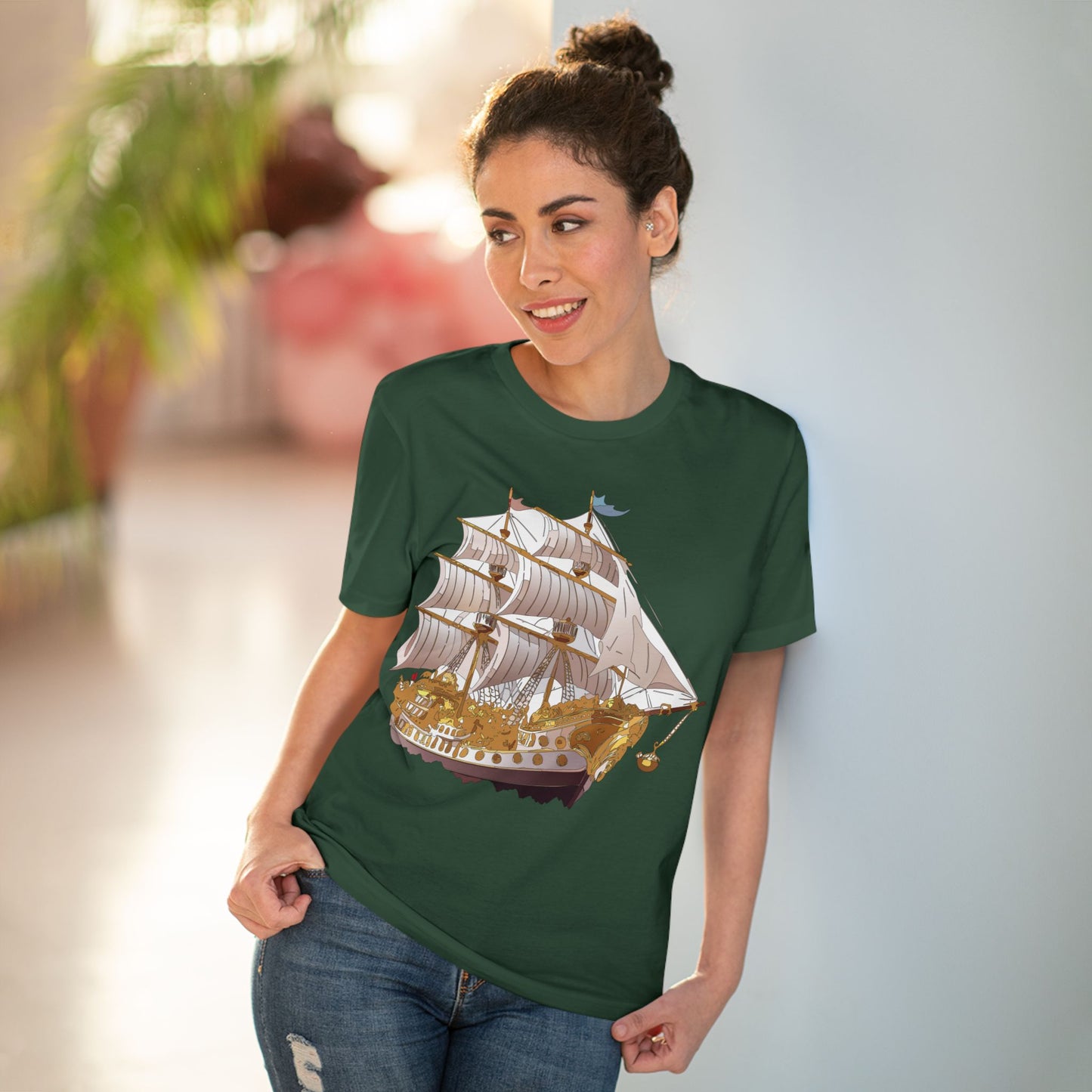 Organic T-shirt with Ship