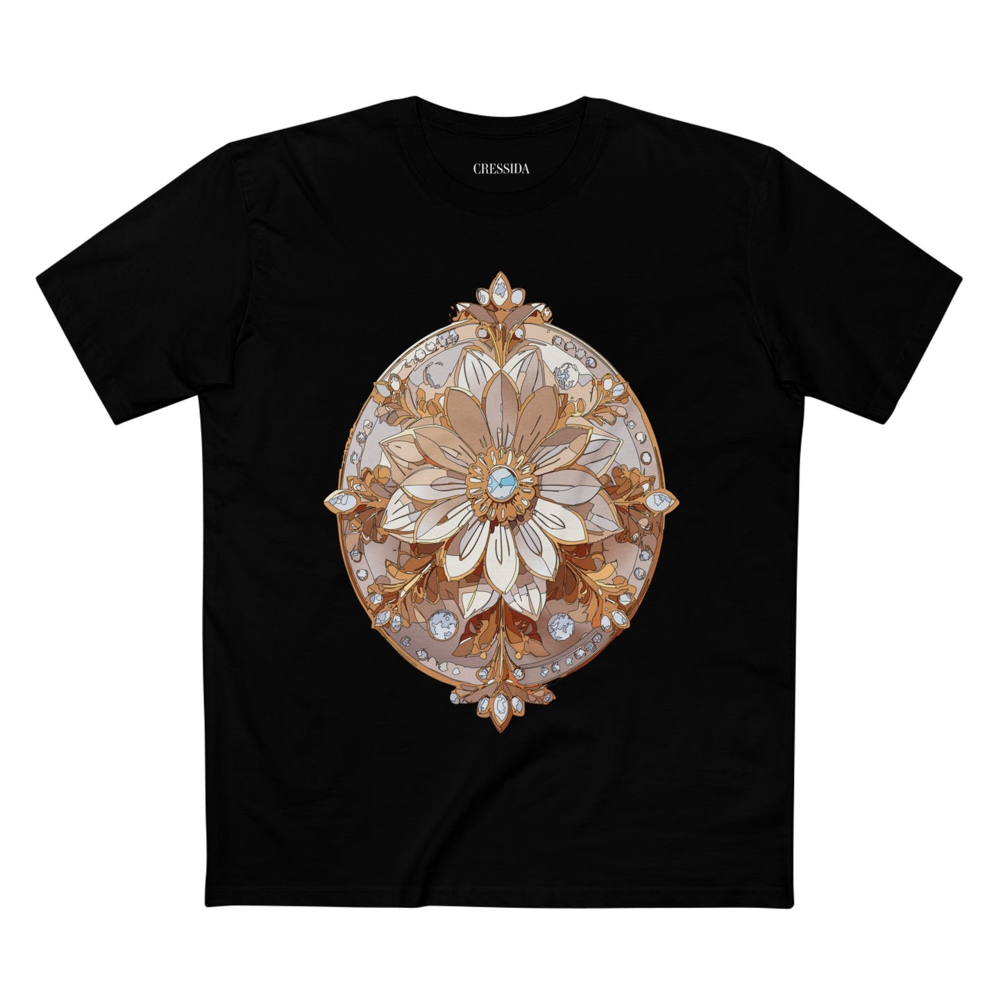 Floral Shirt, Shirt with Flower, Tee Shirt with Antique Flower