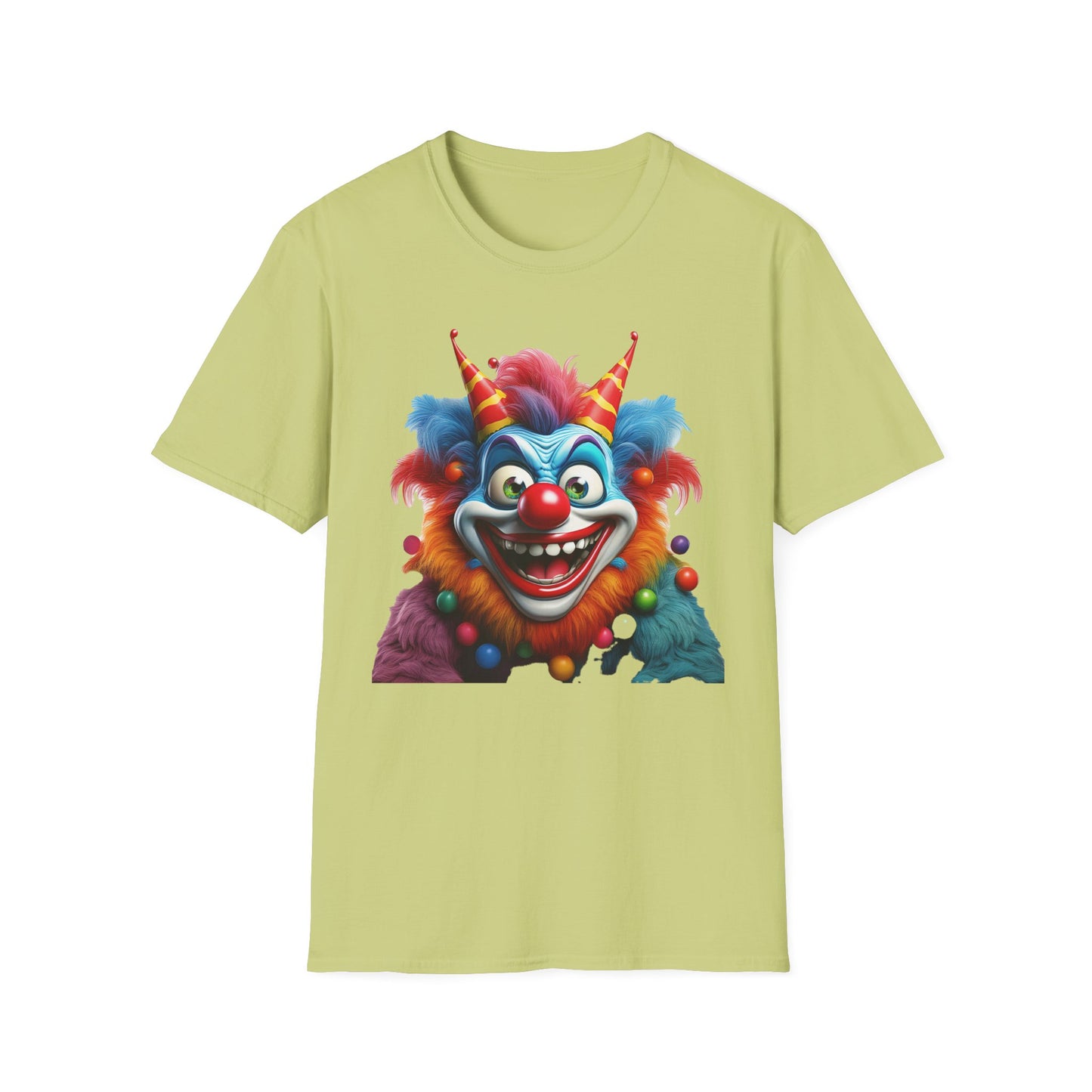 Clown Shirt, T Shirt with Clown, Funny Man Shirt, Tee Shirt with Funny Man, Circus Shirt, Shirt with Circus, Scary Man Shirt, Shirt with Scary Man