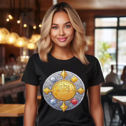 Coin Shirt, Shirt with Coin, Tee Shirt with Antique Coin